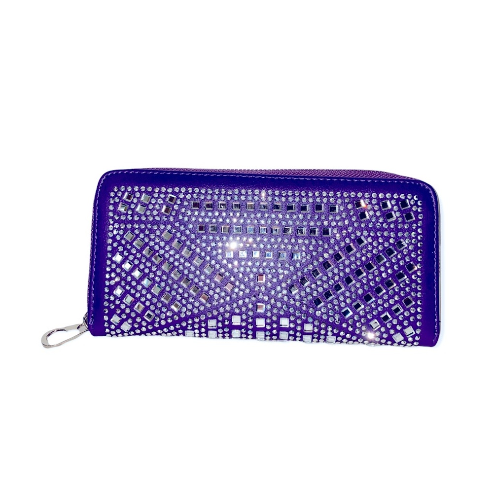 Purple 💜 rhinestone fashion unique bling water